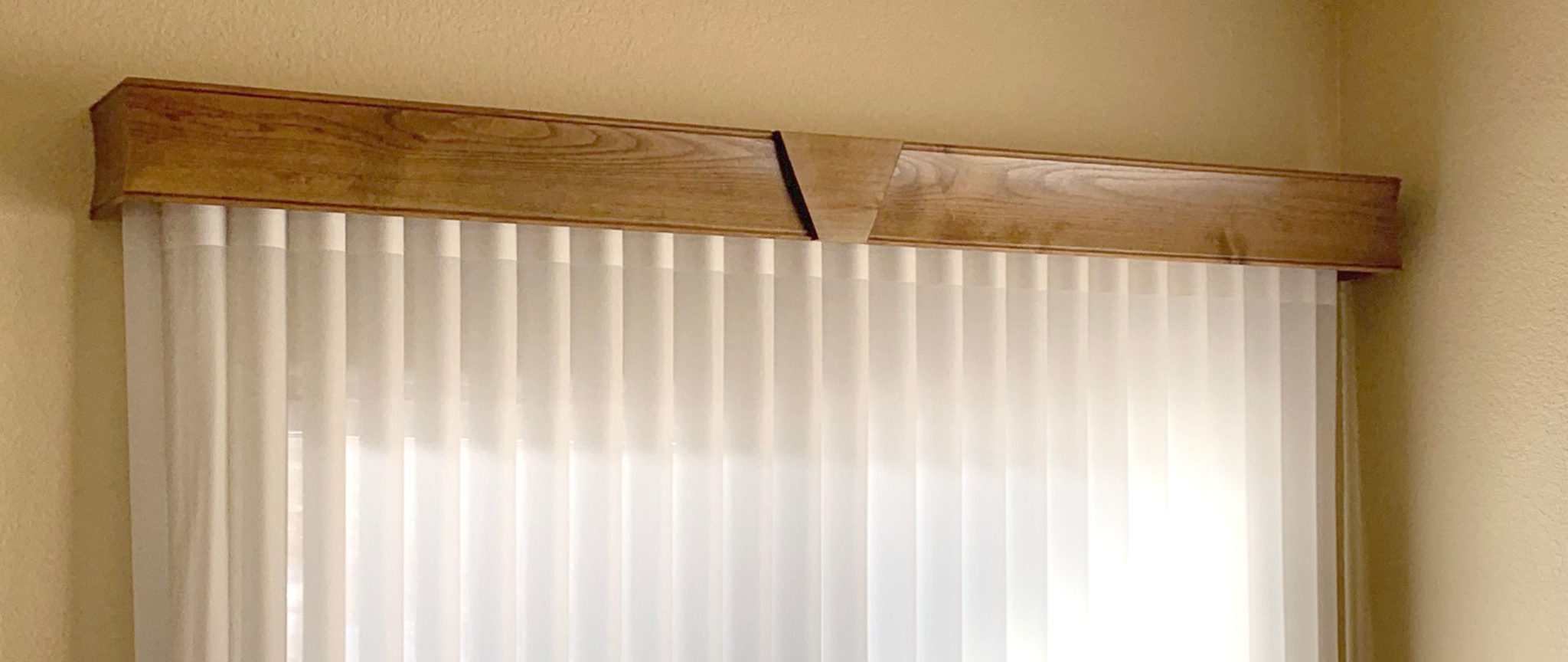 Custom Wood Cornice | Peak Window Coverings