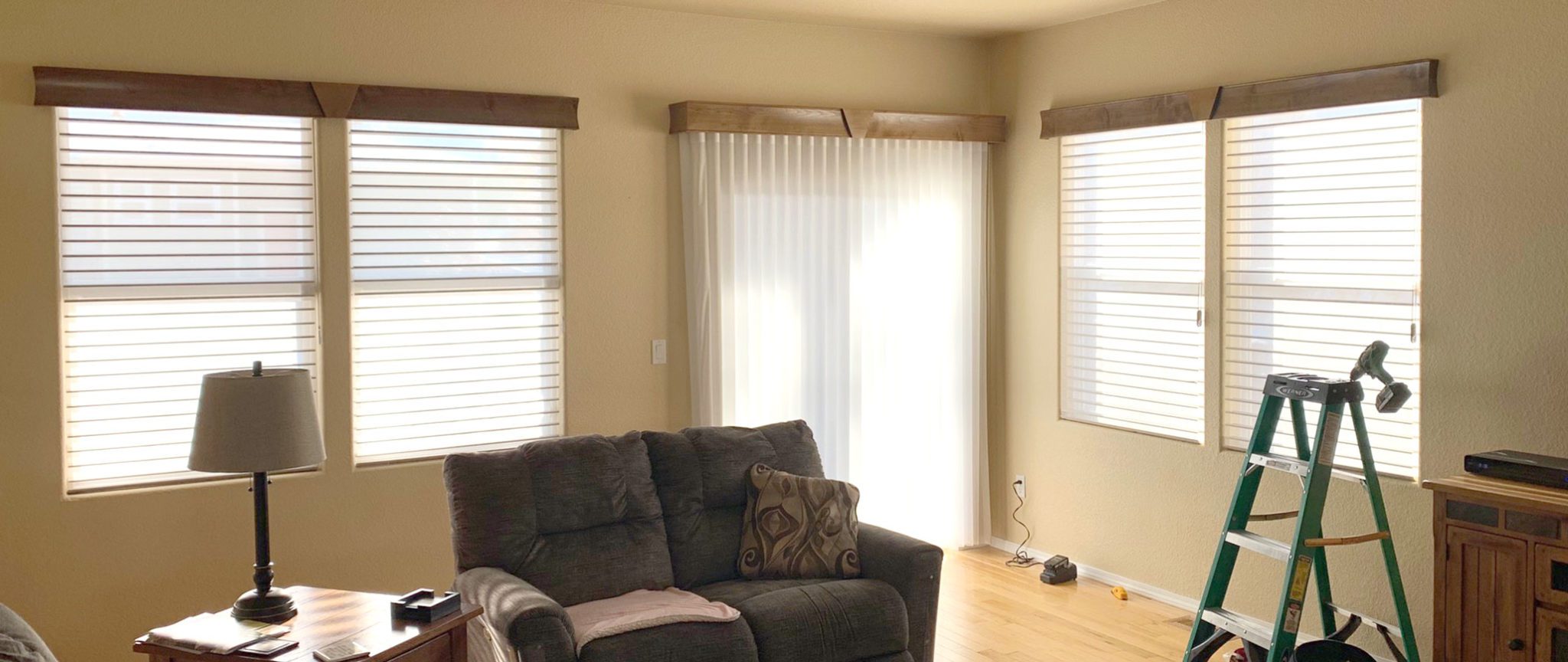 Custom Wood Cornice | Peak Window Coverings