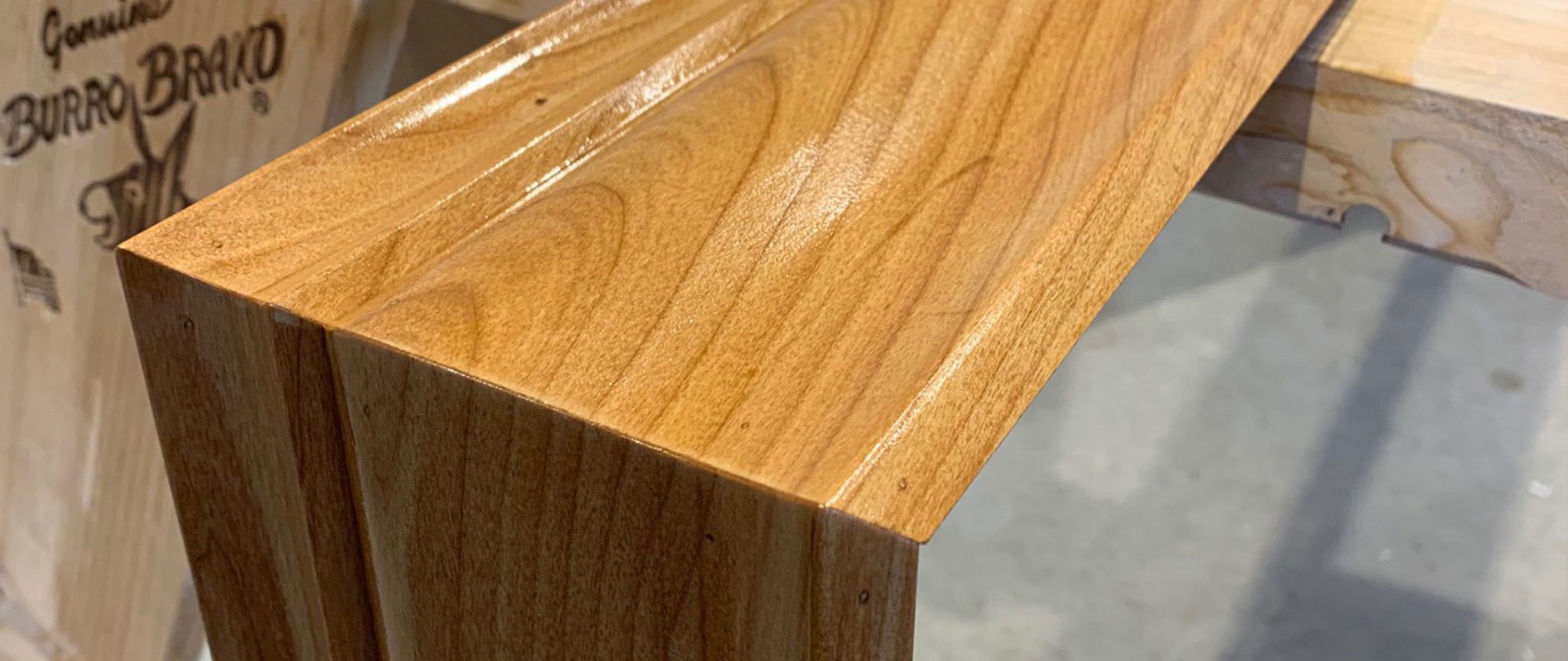 Custom Wood Cornice | Peak Window Coverings